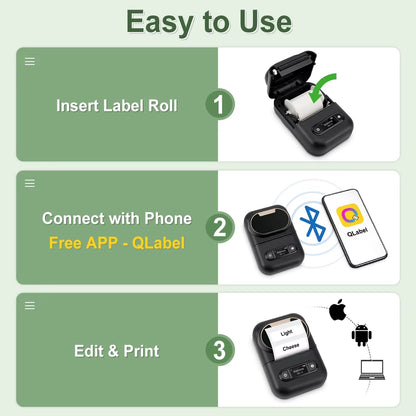 Marklife P50 round Square Label 50*50Mm Thermal Adhesive Label Roll Compatible for Phomemo M110 M220 M200 E210 P50 Label Printer