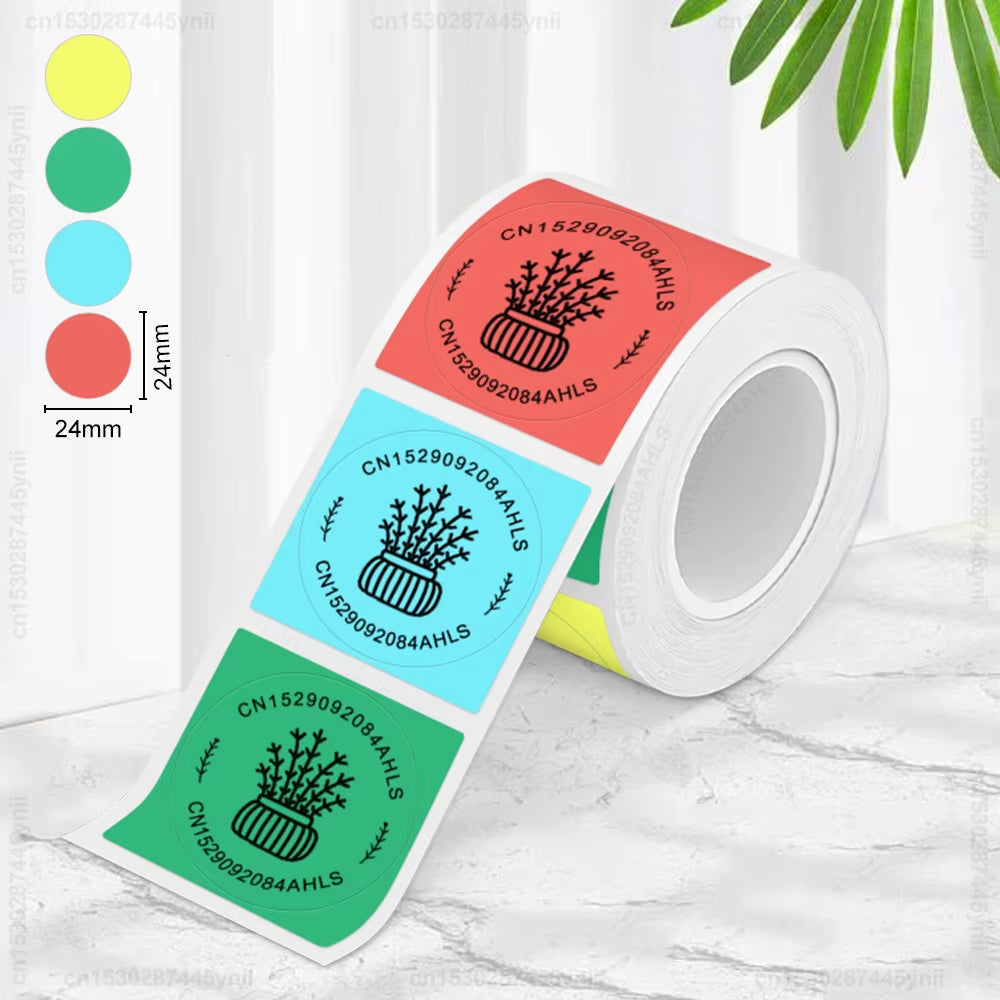 Marklife P50 round Square Label 50*50Mm Thermal Adhesive Label Roll Compatible for Phomemo M110 M220 M200 E210 P50 Label Printer