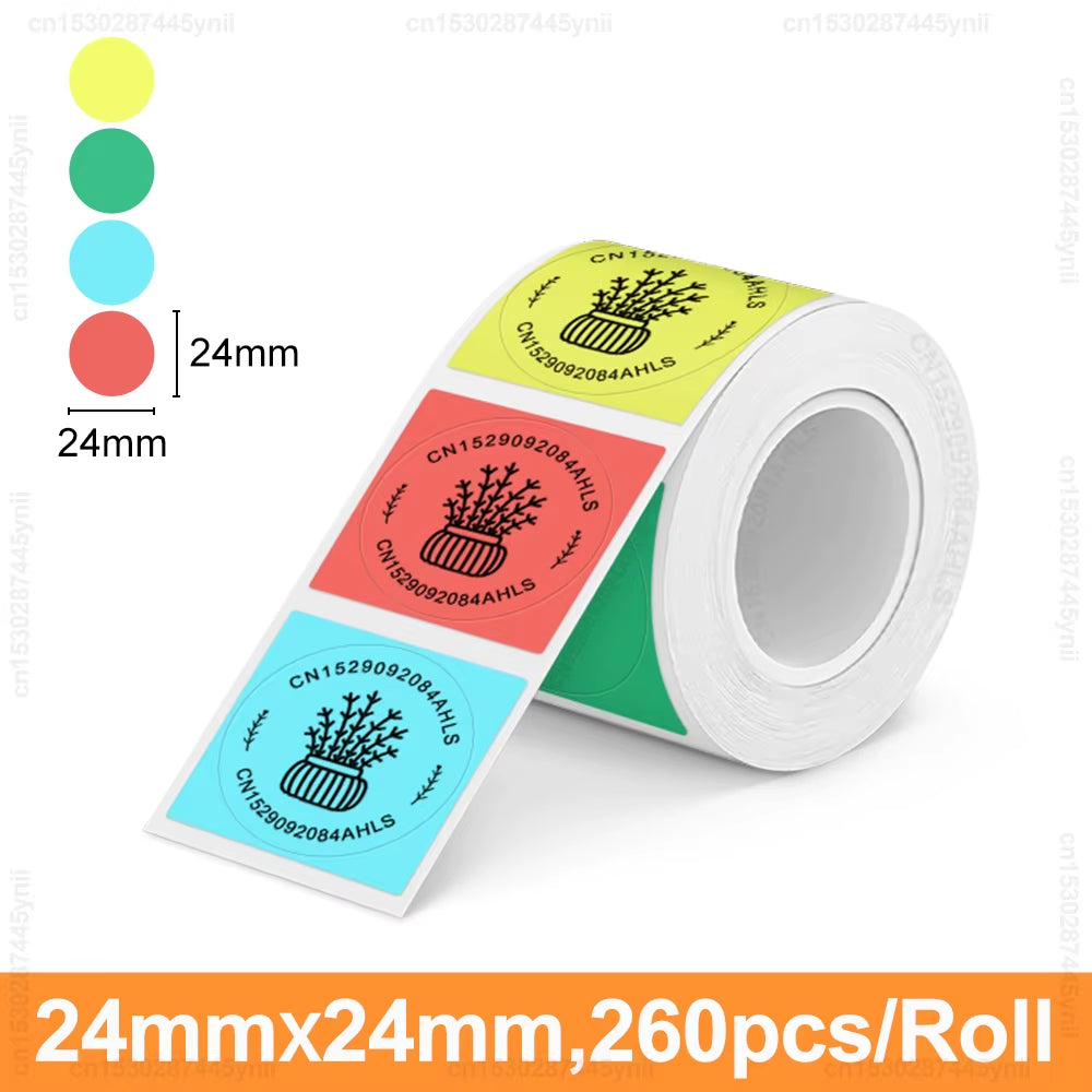 Marklife P50 round Square Label 50*50Mm Thermal Adhesive Label Roll Compatible for Phomemo M110 M220 M200 E210 P50 Label Printer