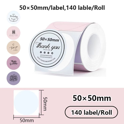 For Phomemo M110 / M220 / M200  P50 , Qlabel E210 Clabel 221B Printer White and Color Thermal Sticker Label