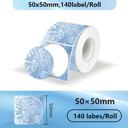 For Phomemo M110 / M220 / M200  P50 , Qlabel E210 Clabel 221B Printer White and Color Thermal Sticker Label