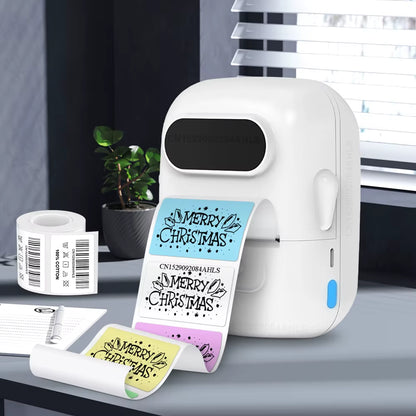 Mini Label Printer Marklife P50 Portable Thermal Printer Self Adheisve Sticker Machine Bluetooth Wireless Label Maker No Ink