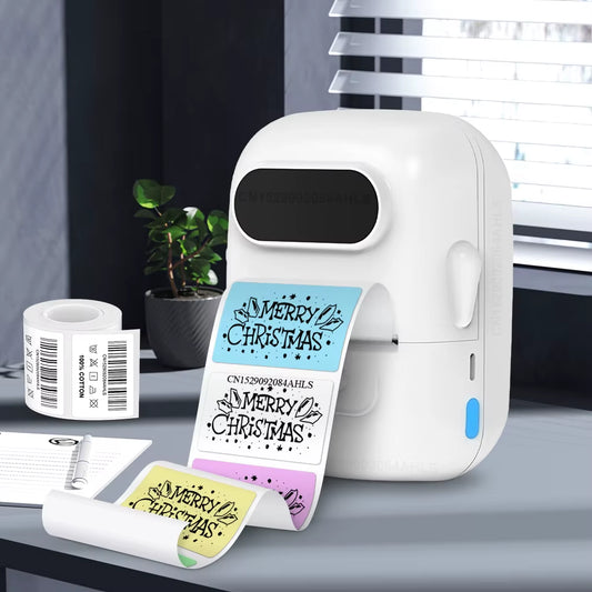 Mini Label Printer Marklife P50 Portable Thermal Printer Self Adheisve Sticker Machine Bluetooth Wireless Label Maker No Ink