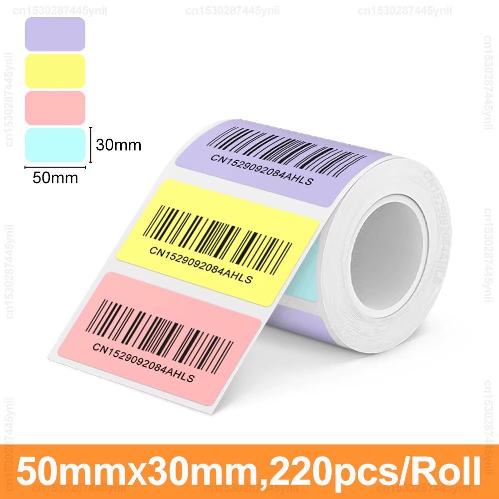 Marklife P50 round Square Label 50*50Mm Thermal Adhesive Label Roll Compatible for Phomemo M110 M220 M200 E210 P50 Label Printer